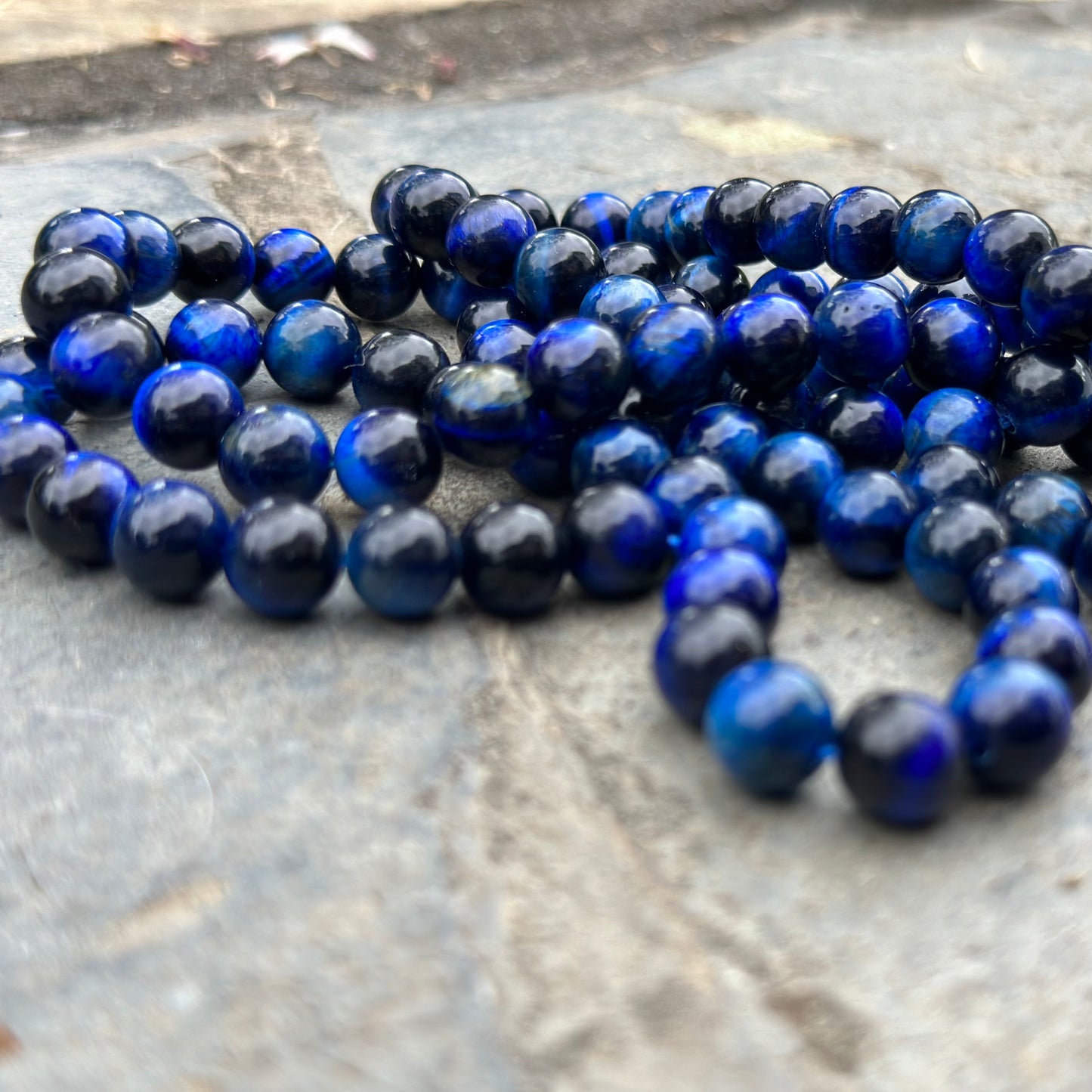 Blue black Hawks eye crystal bracelet 