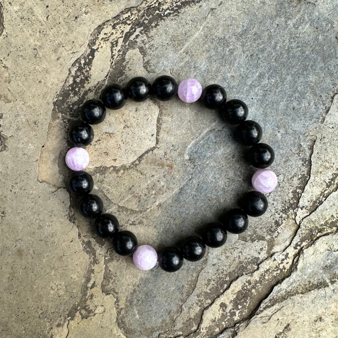 Shungite & Kunzite EMF Bracelet