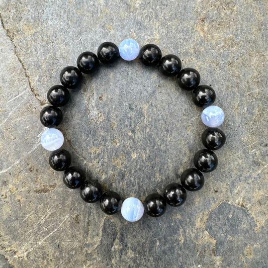 Shungite & Blue Lace Agate