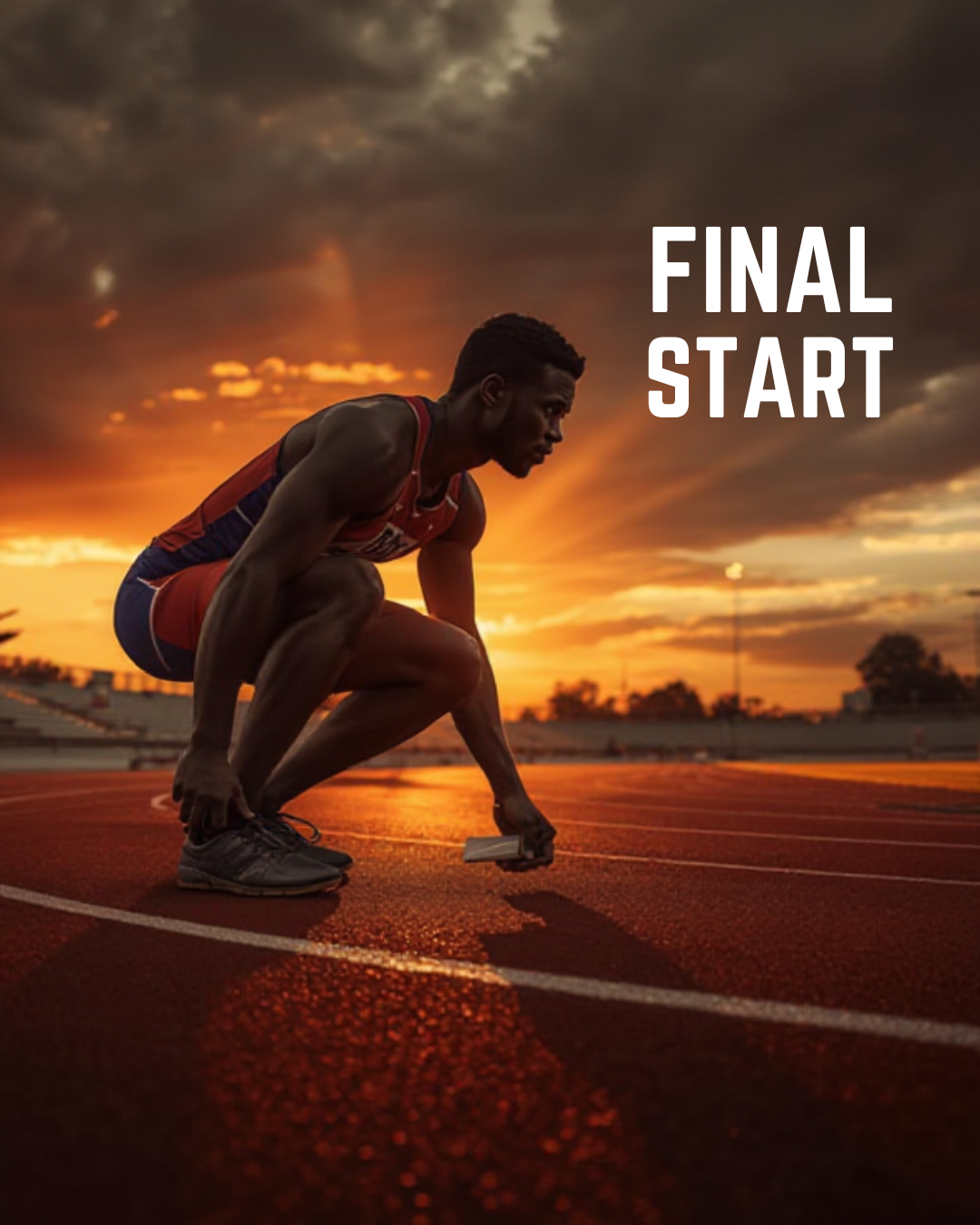 An athlete in quiet contemplation in an empty stadium, marking the end of a professional sporting career and retirement from professional sport 