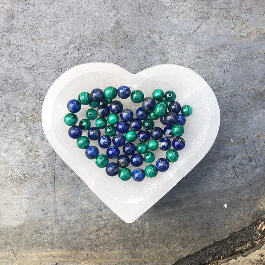 Malachite and lapis lazuli bracelet