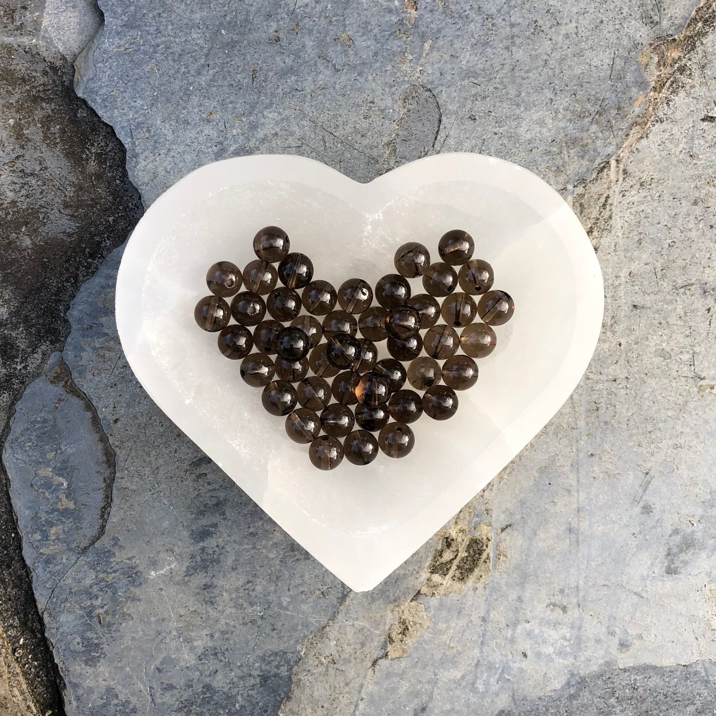 Smoky quartz bracelet grounding and dispels negative energy